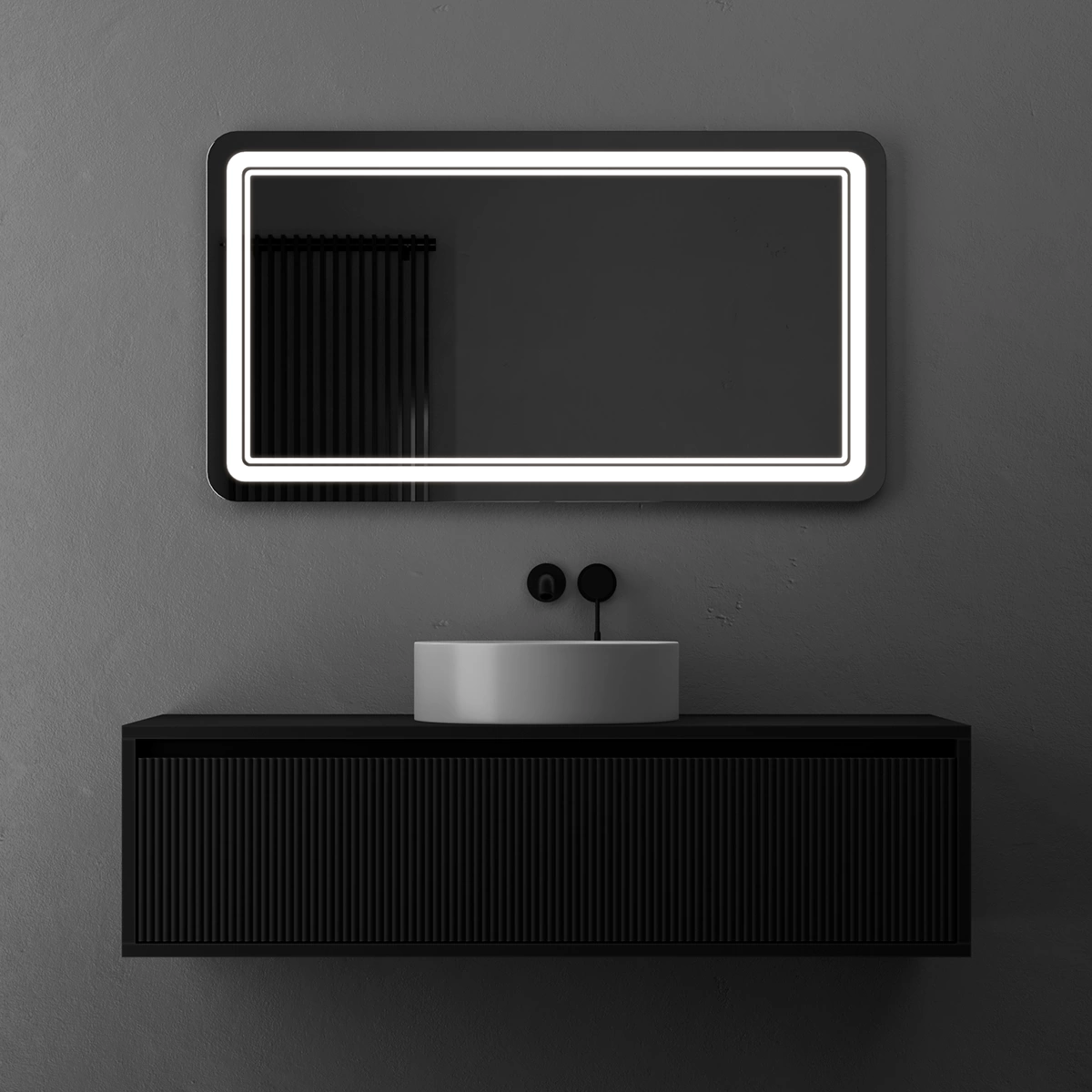 Прямокутне дзеркало з  LED підсвіткою - купити Тернопіль